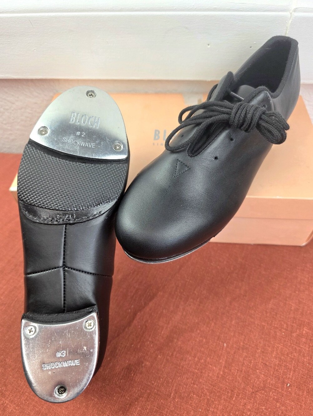 Bloch Tap Flex Dance Shoes Women's Size 5.5 Narrow Split Leather Soles For Flex